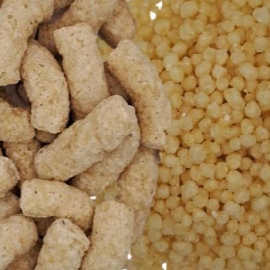 Crispy ingredients and crispy snacks