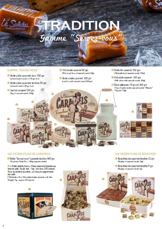 Bouchée de Caramel 22 grs - Soft Salted Butter Caramel Bite