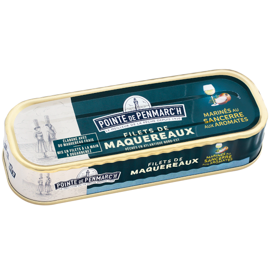 Mackerel fillets in a Sancerre wine marinade