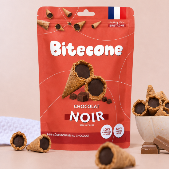 Bitecone – mini cones filled with dark chocolate