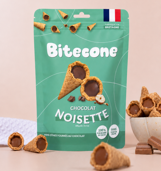Bitecone - Mini chocolate and hazelnut-filled cones