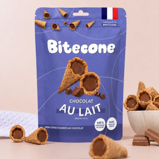 Bitecone – mini cones filled with milk chocolate