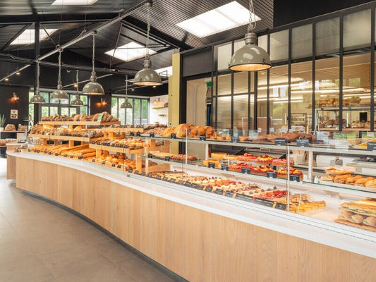 Refrigerated bakery display case