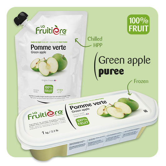 Green apple puree 100% 1kg