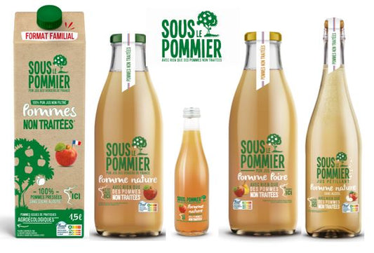 Premium apple juices "Sous le Pommier"