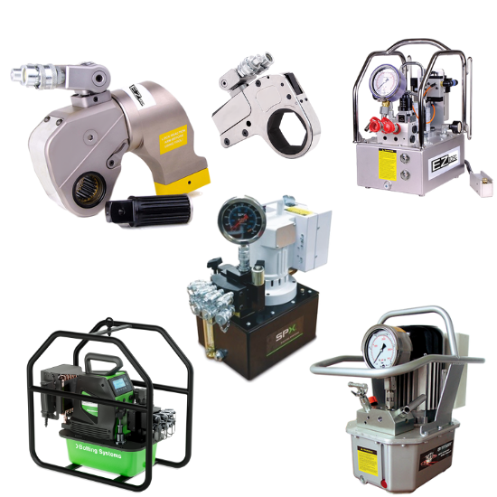 Hydraulic pump and spanner