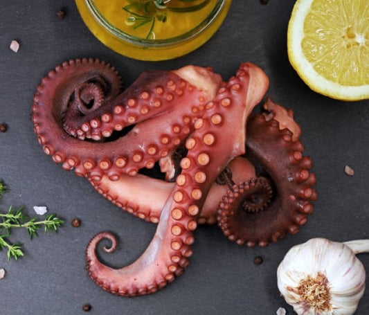 Seasonnal Sellfish : octopus, cuttlefish, and squid.