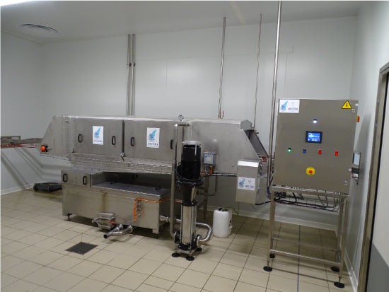 Washer Equipment for trays and boxes 